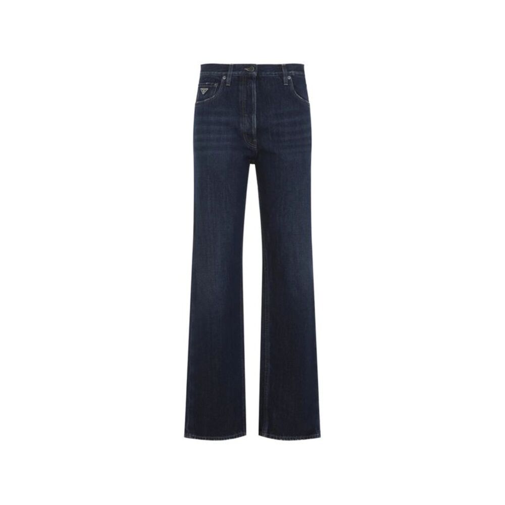 Prada Blue Denim - Wide-Leg Jeans Women